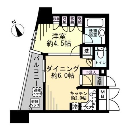 イトーピアアルファシティ池袋の物件間取画像